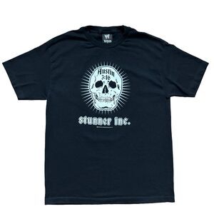 Vintage Stone Cold T Shirt Mens L Black WWE WWF Austin 3:16 Skull Stunner Inc